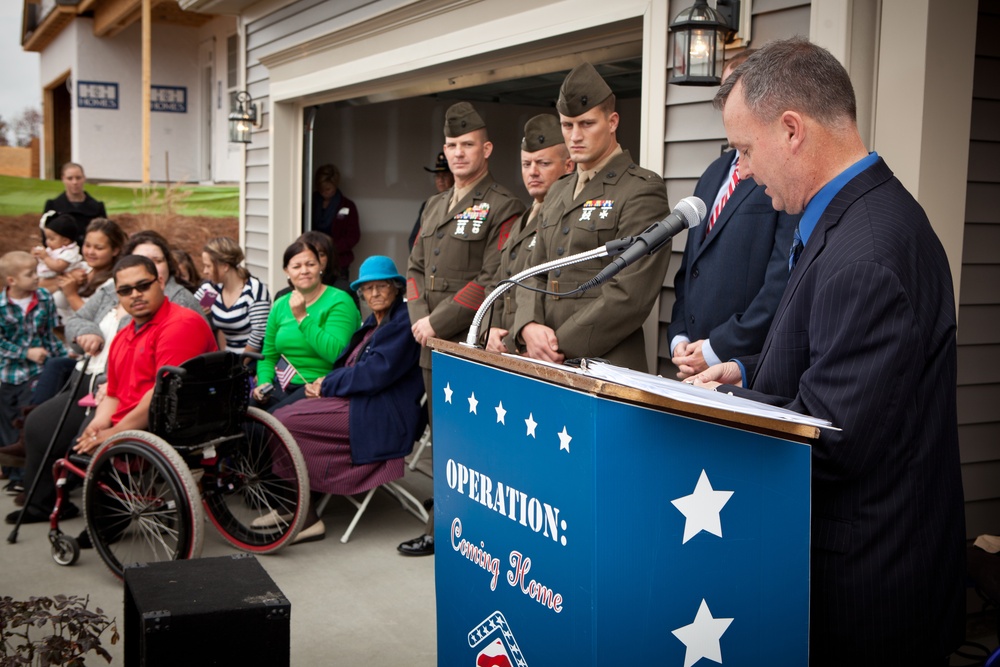Operation Coming Home provides wounded Marine veteran with new home