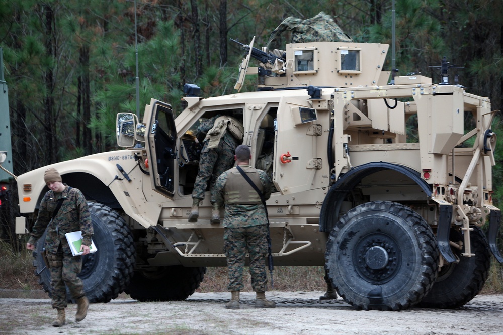 Marines with Combat Logistics Battalion 6 put it in gear