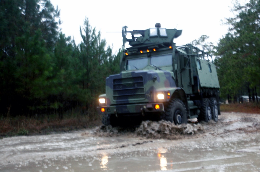 Marines with Combat Logistics Battalion 6 put it in gear