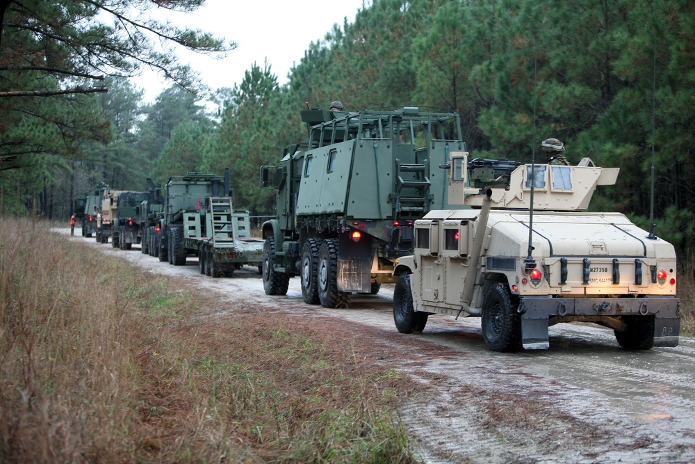 Marines with Combat Logistics Battalion 6 put it in gear