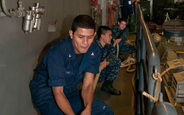 Line handling drills