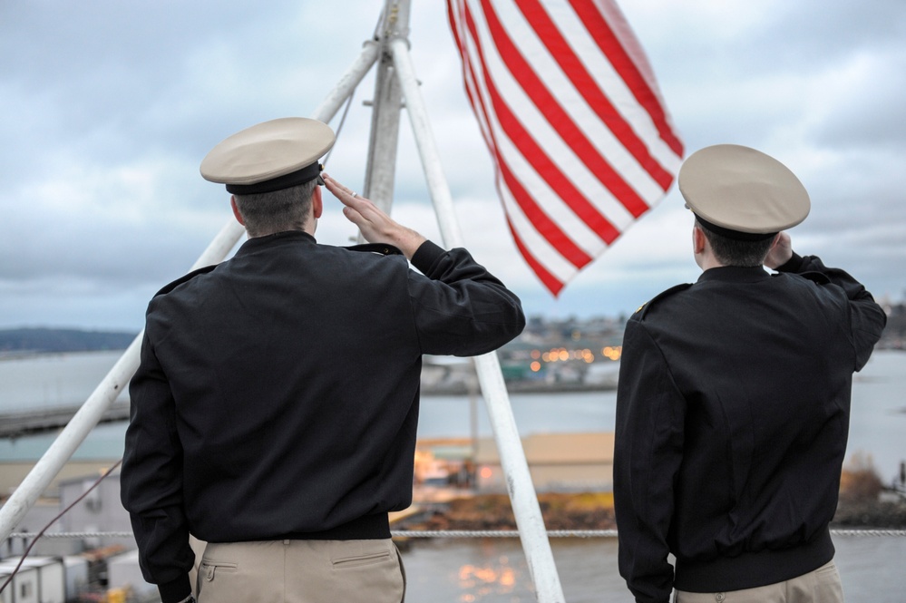 USS Nimitz remembrance on 71st anniversary of Pearl Harbor attack