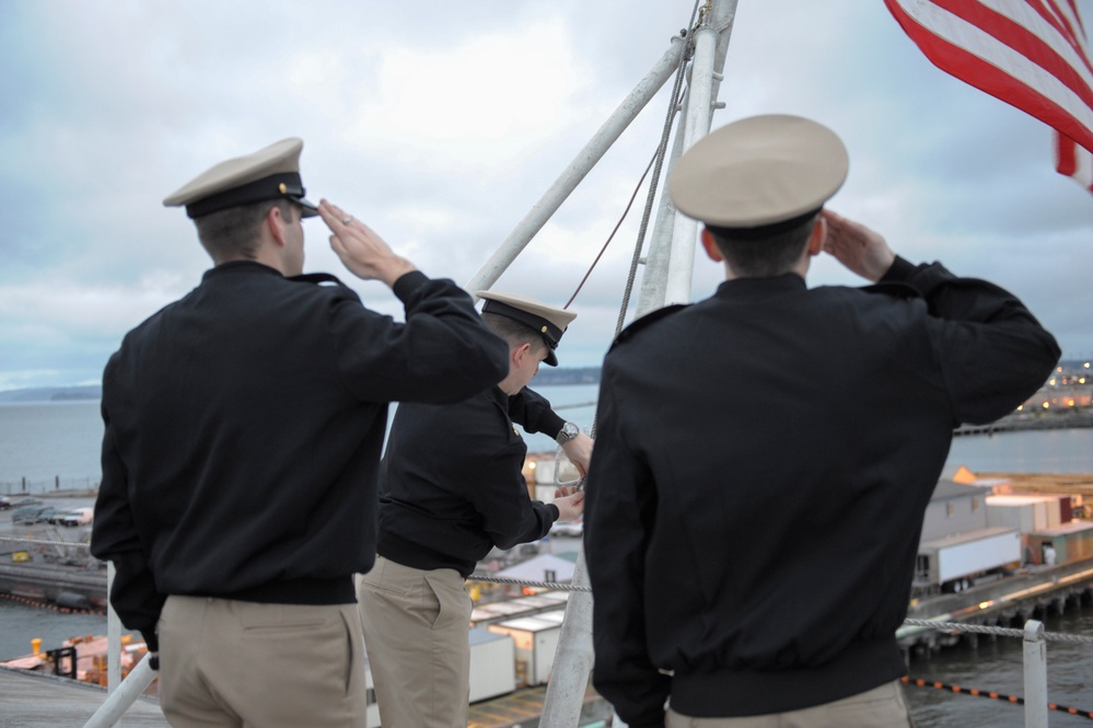 USS Nimitz remembrance on 71st anniversary of Pearl Harbor attack