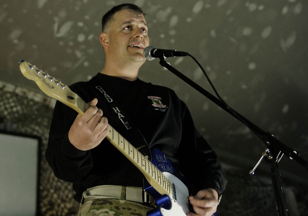 Soldiers and sailors rock out for National Guard birthday