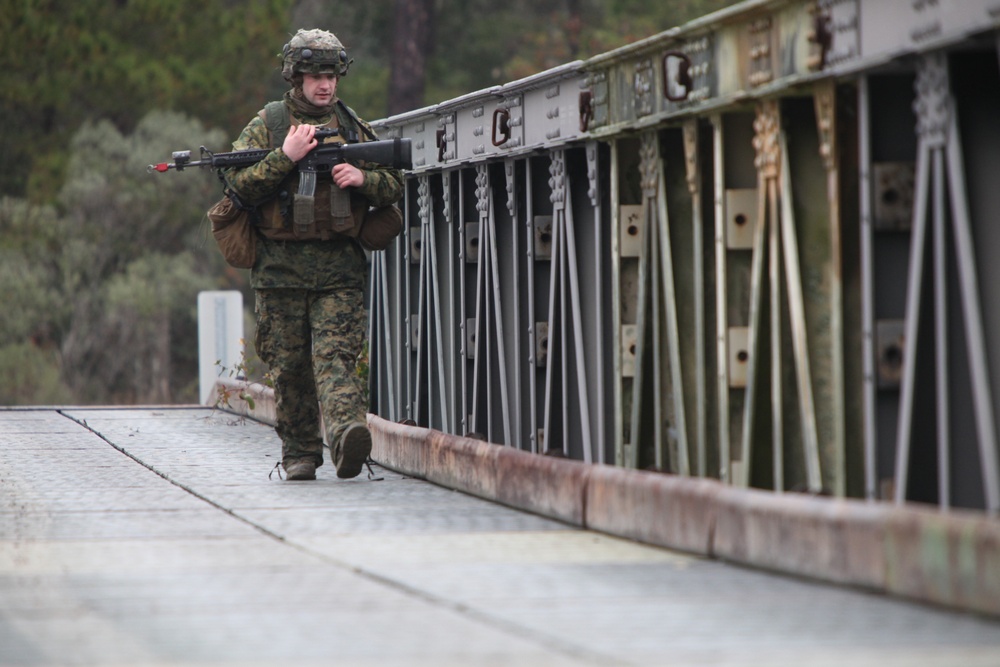8th Engineer Support Battalion conducts dismounted patrols