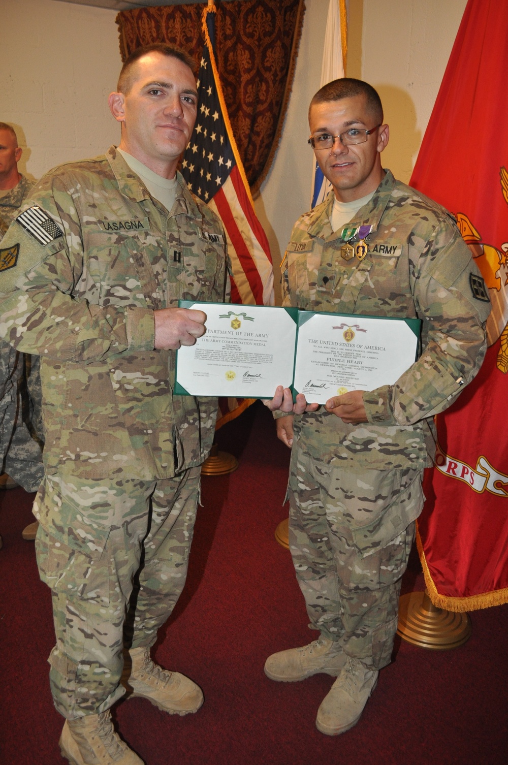 DoMaD presents Purple Heart to Reserve engineer