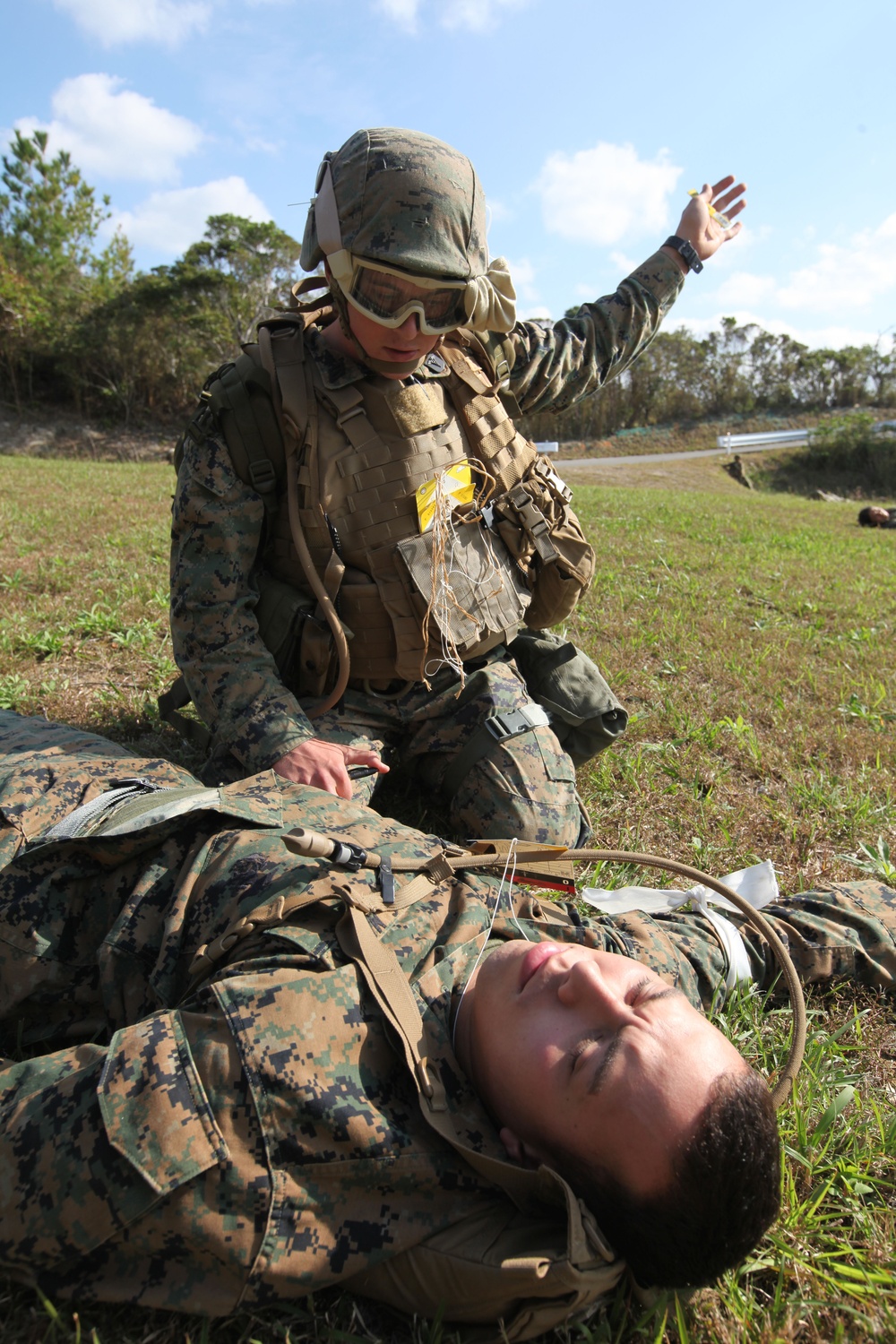 31st MEU Marines practice mass casualty evacuation