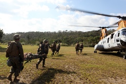 31st MEU Marines practice mass casualty evacuation