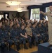 MCPON Mike Stevens makes his first all-hands call at NASNI