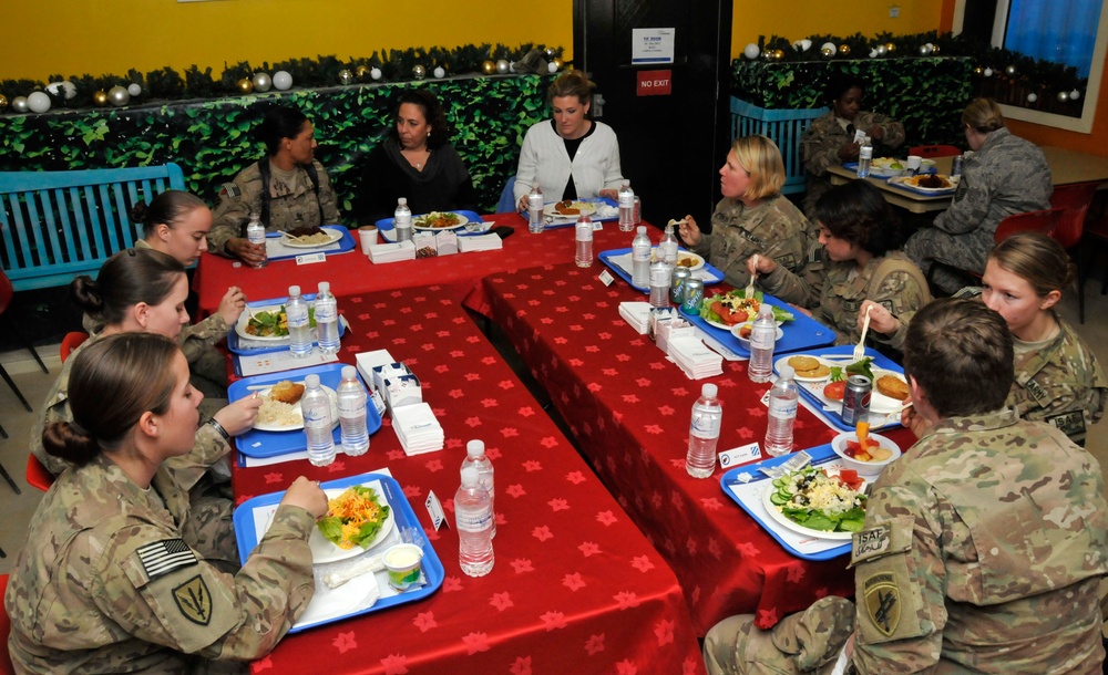 USO's holiday troop visit to Afghanistan