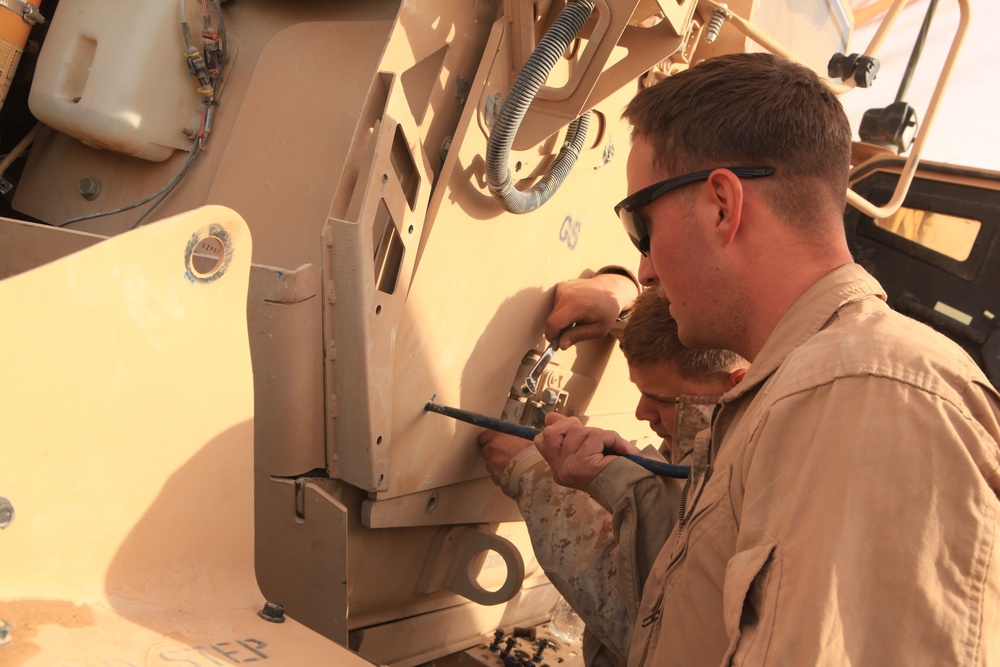 Logistical hub for northern Helmand keeps Marines equipped