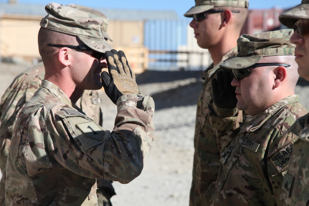 Re-enlistment ceremony