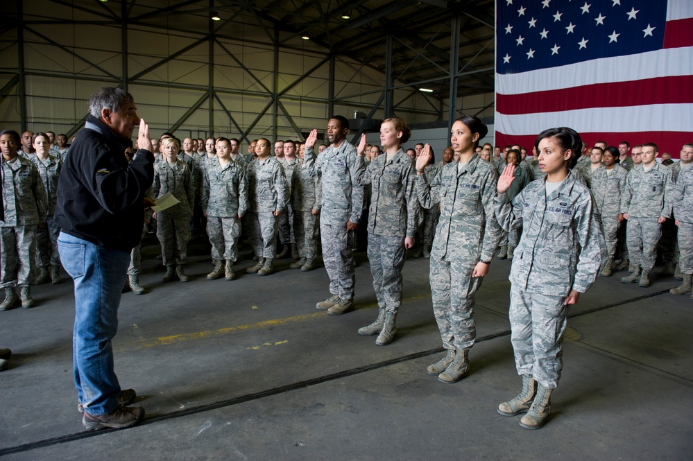 Panetta visits troops overseas