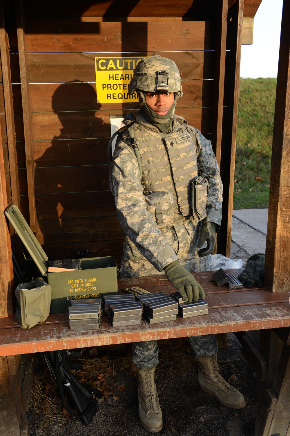 Preparing M16 magazines for multinational qualifying