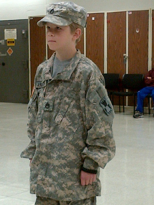 The army's youngest soldier