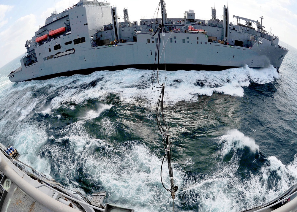 USS Rushmore replenishment