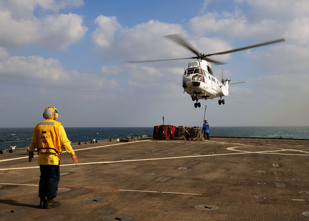 USS Rushmore replenishment