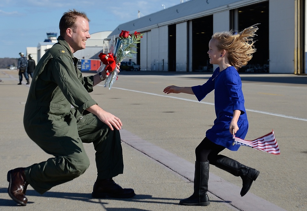 Strike fighter squadrons return from deployment