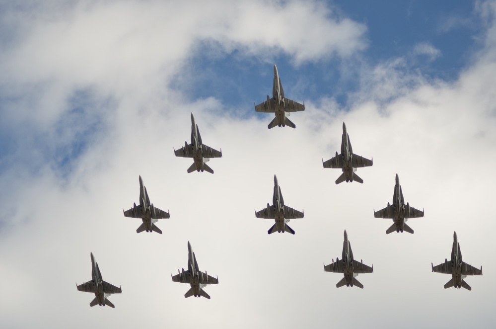 Strike fighter squadrons return from deployment