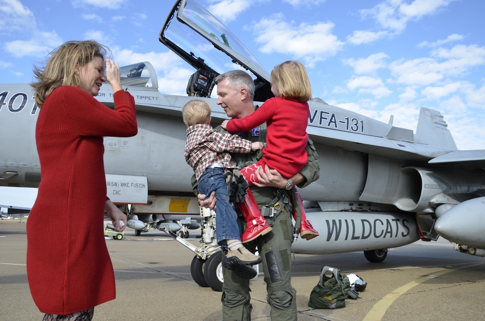 Strike fighter squadrons return from deployment