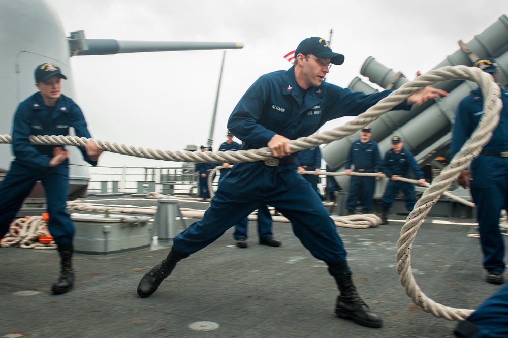 USS Mobile Bay operations