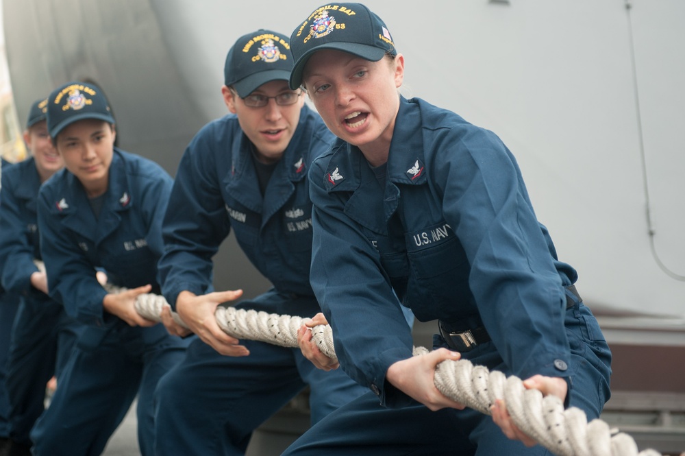 USS Mobile Bay operations