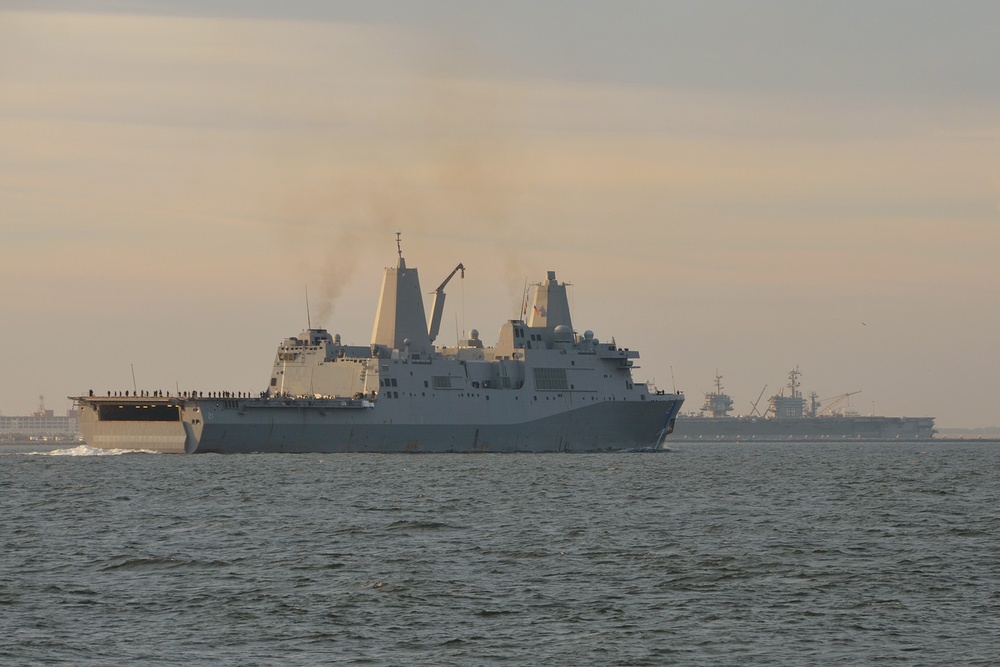 USS New York homecoming