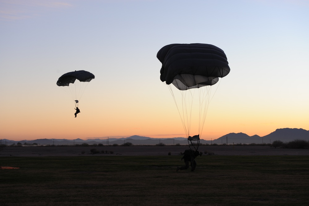 High altitude low opening jumps