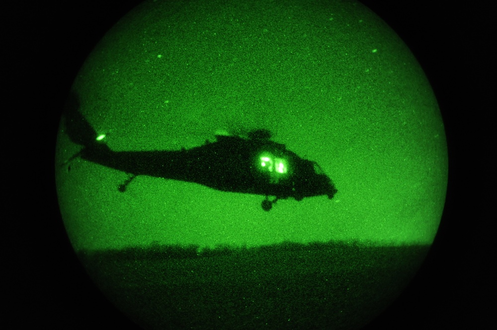 Nightime emergency medical evacuation training