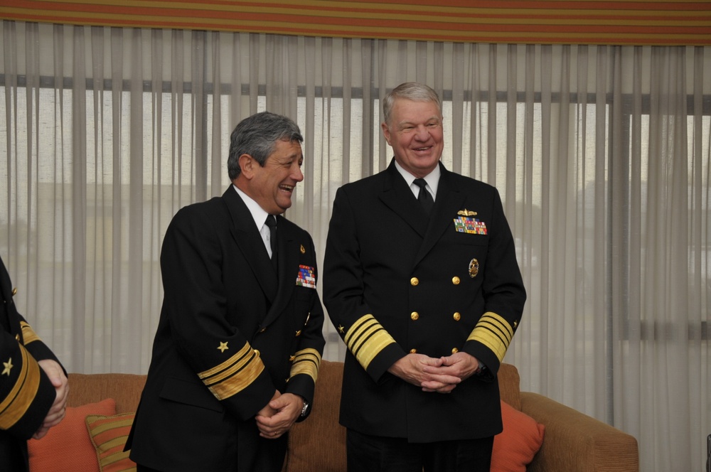 CNO visit Chilean navy leadership