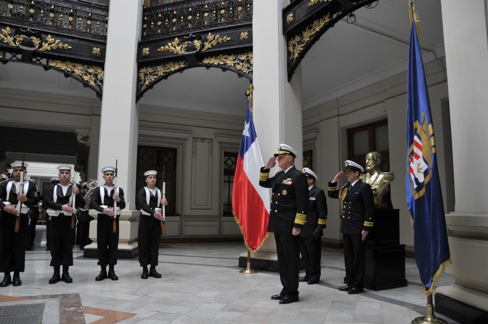 CNO visit Chilean navy leadership