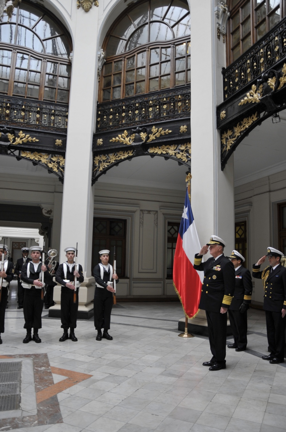 CNO visit Chilean navy leadership