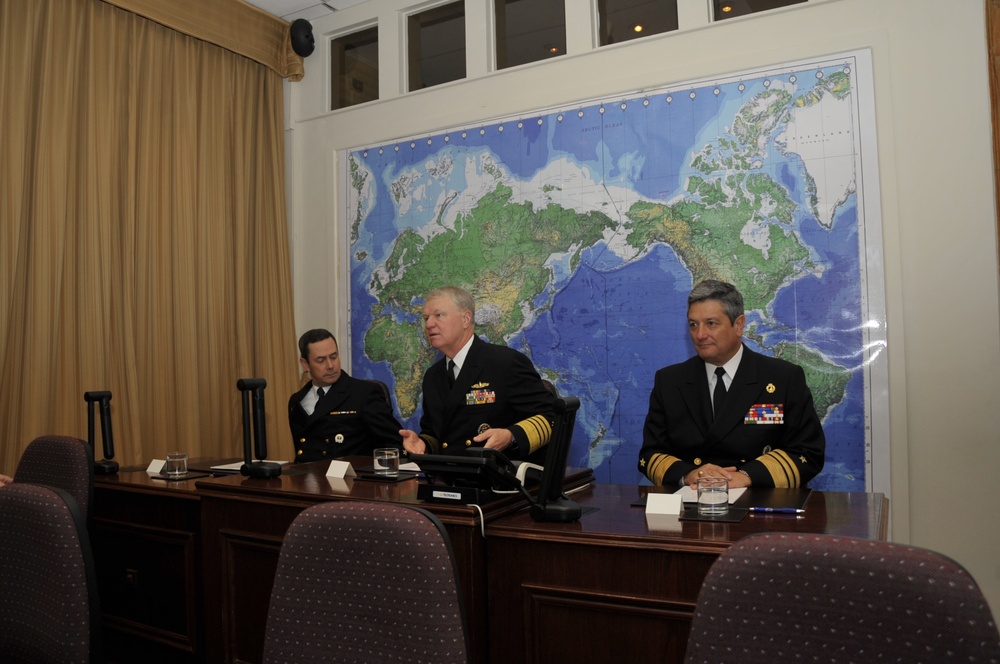 CNO visit Chilean navy leadership