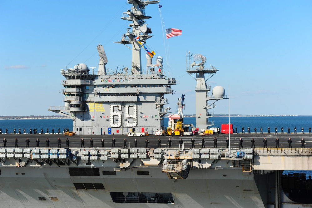 USS Dwight D. Eisenhower returns to Norfolk