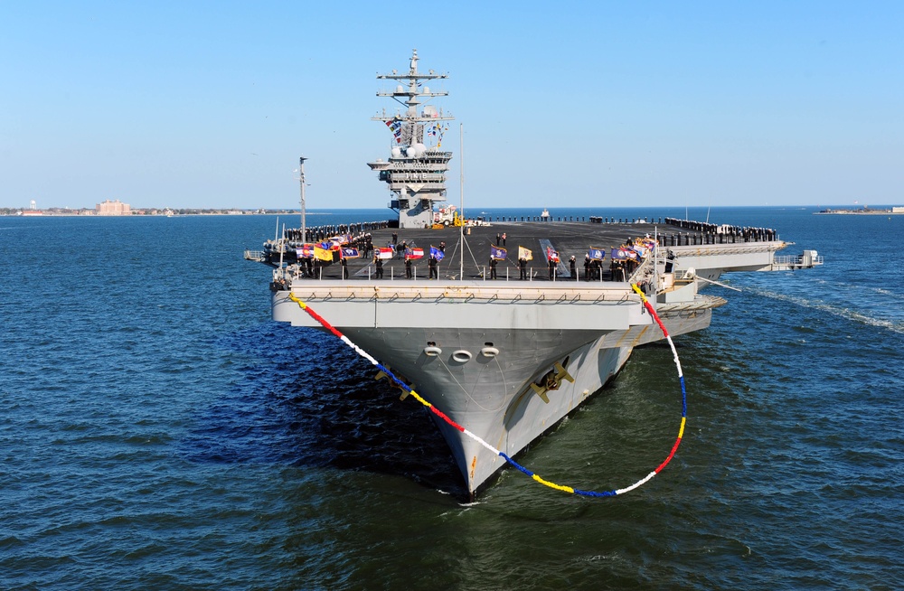 USS Dwight D. Eisenhower returns to Norfolk