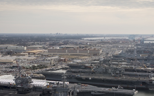 Five carriers in Norfolk