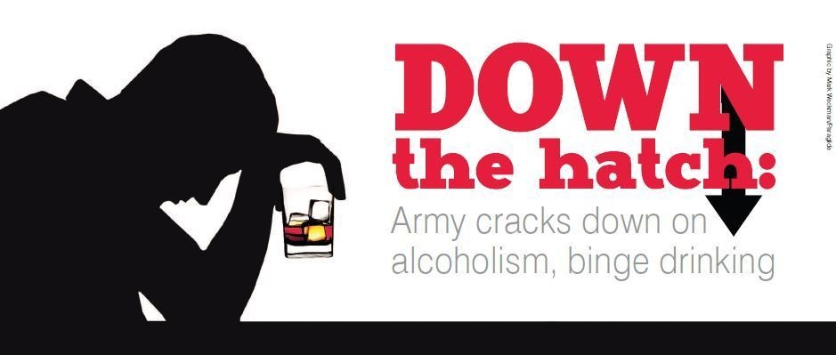 Down the hatch: Army cracks down on alcohol dependance, binge drinking