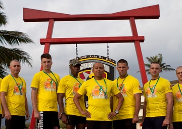 Hawaii Marines run among the masses at Honolulu Marathon