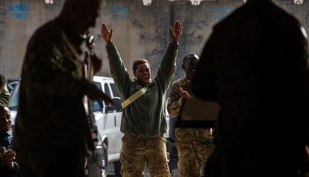 AFCENT Band brings music to Kandahar