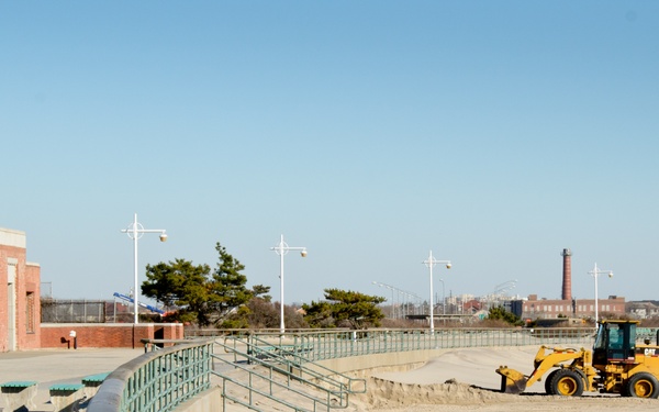 Sand screening, remediation at Jacob Riis Park, Far Rockaway, NY