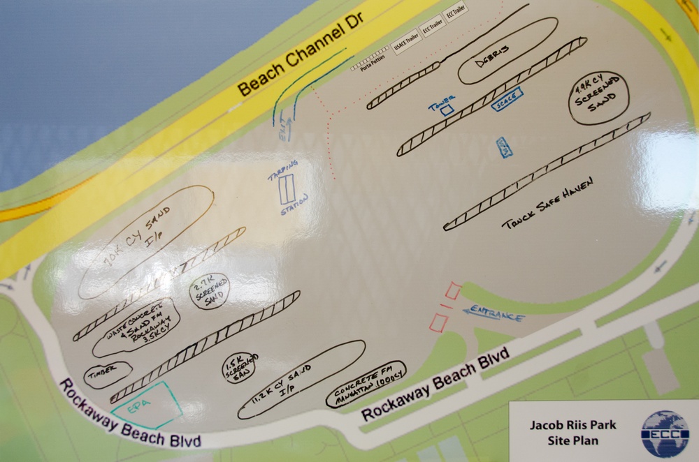 Sand screening, remediation at Jacob Riis Park, Far Rockaway, NY