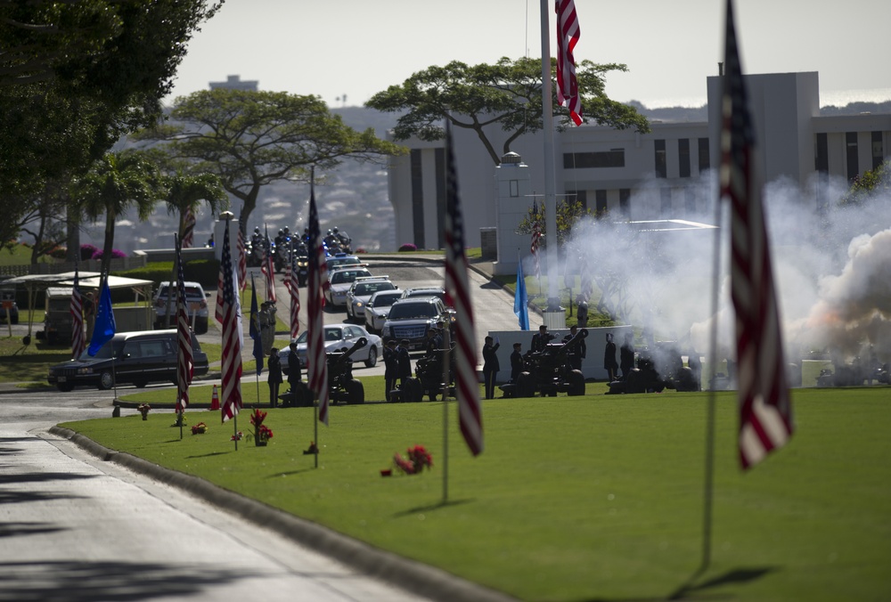 Sen. Daniel K. Inouye memorial service in Hawaii