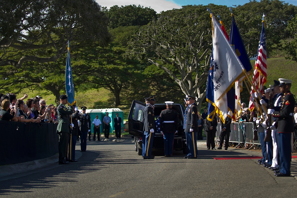 Sen. Daniel K. Inouye memorial service in Hawaii