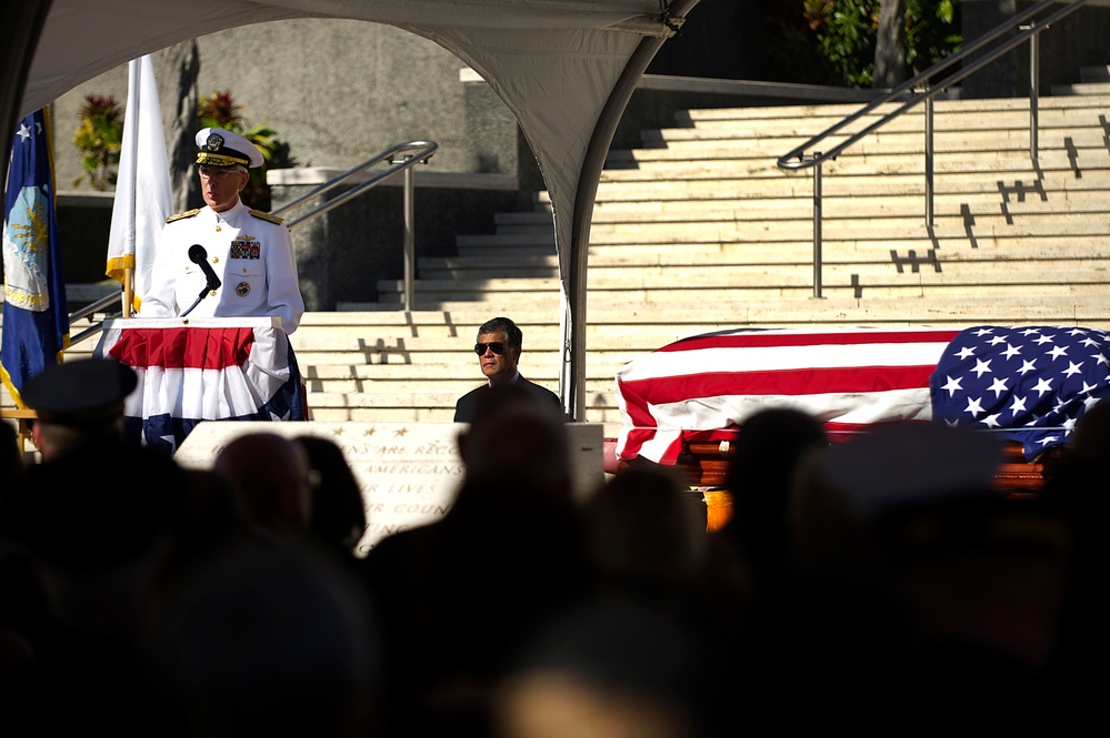 Sen. Daniel K. Inouye memorial service in Hawaii