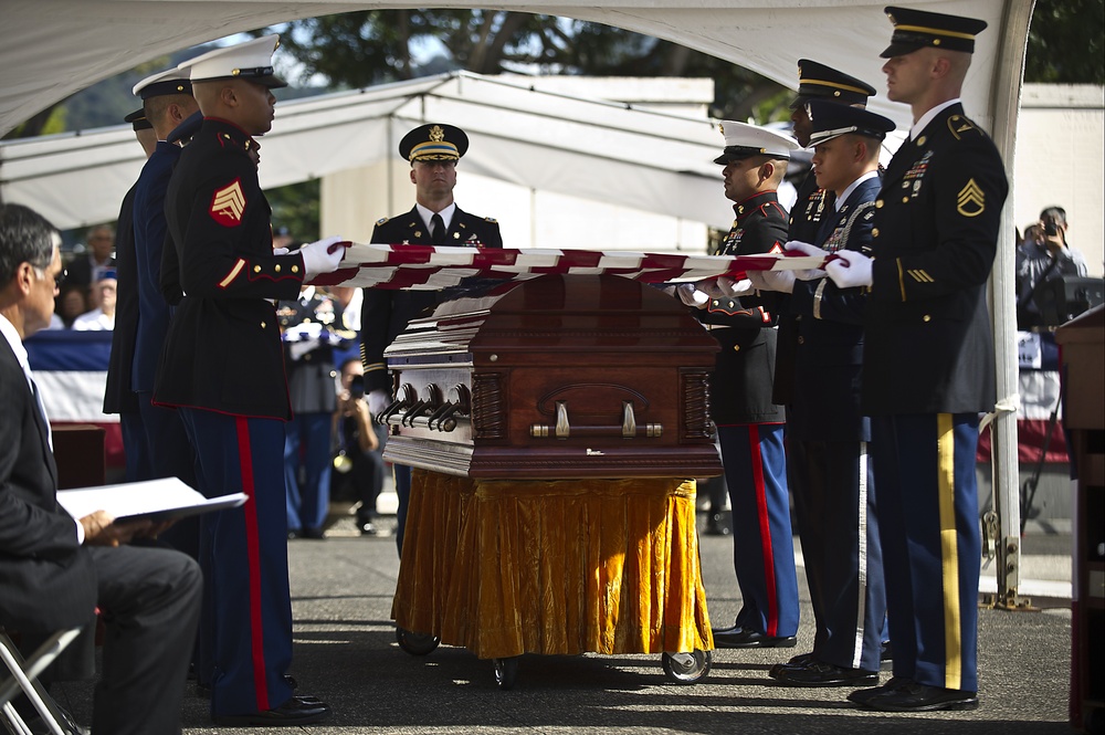 Sen. Daniel K. Inouye memorial service in Hawaii