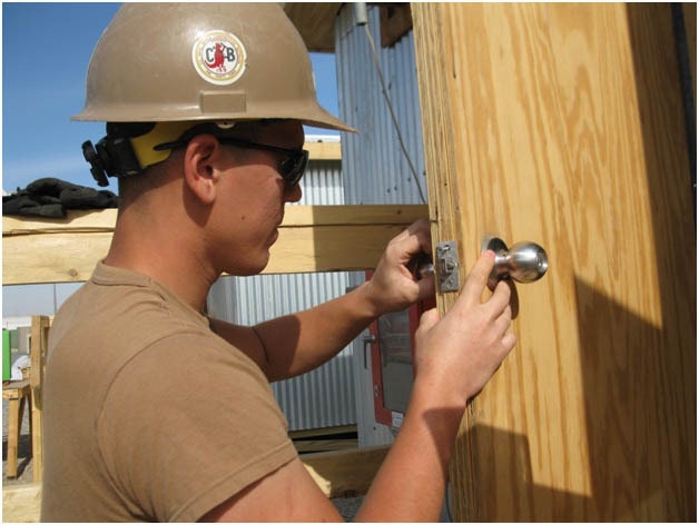 NMCB 133 Detail Bravo works on building rehabilitation project