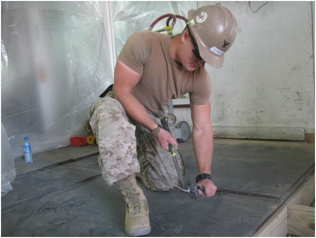 NMCB 133 Detail Bravo works on building rehabilitation project