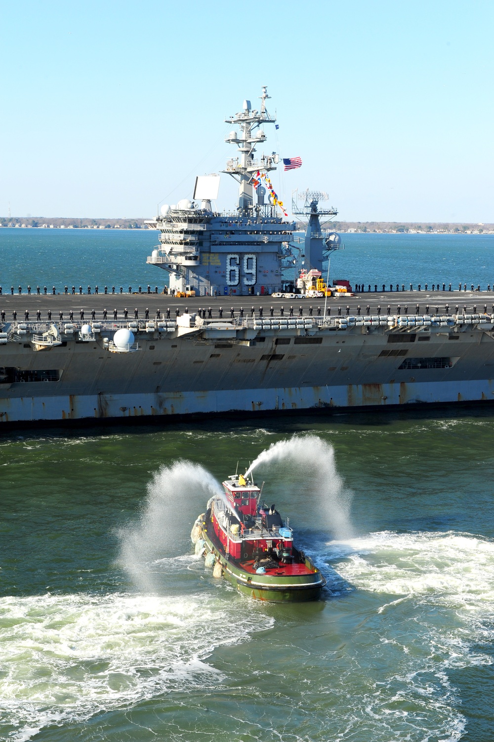 USS Dwight D. Eisenhower returns to Norfolk