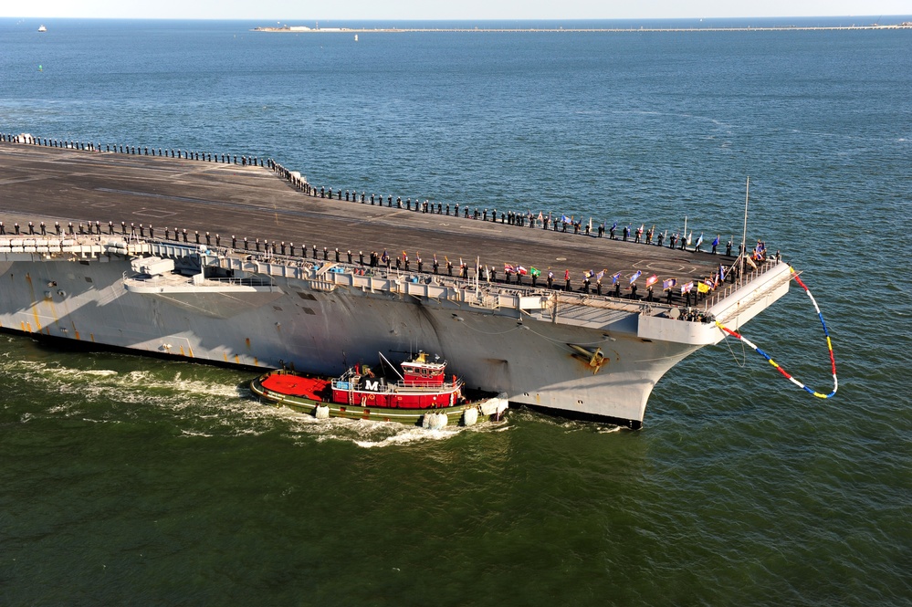 USS Dwight D. Eisenhower returns to Norfolk