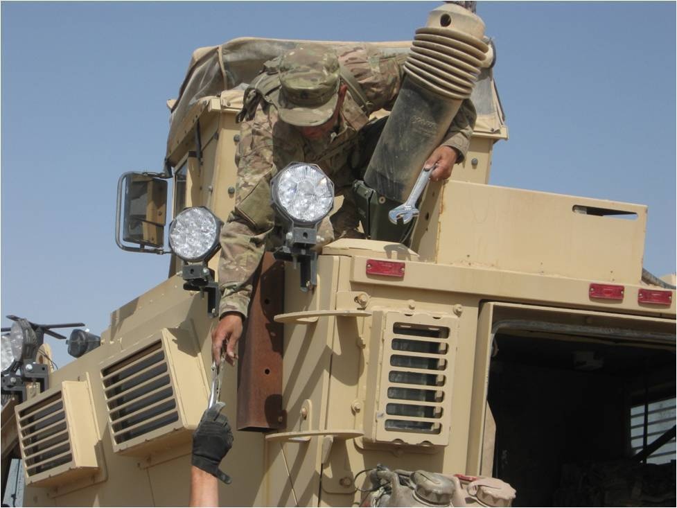 Warhammer soldiers install new lights